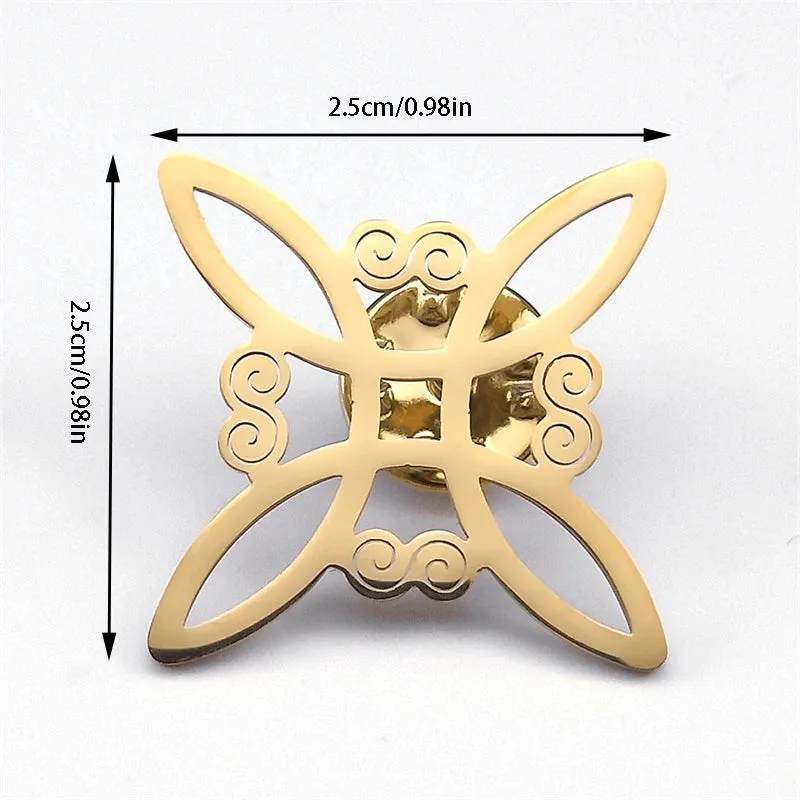 Broche Noeud de Sorcière Pins Wiccan de Protection