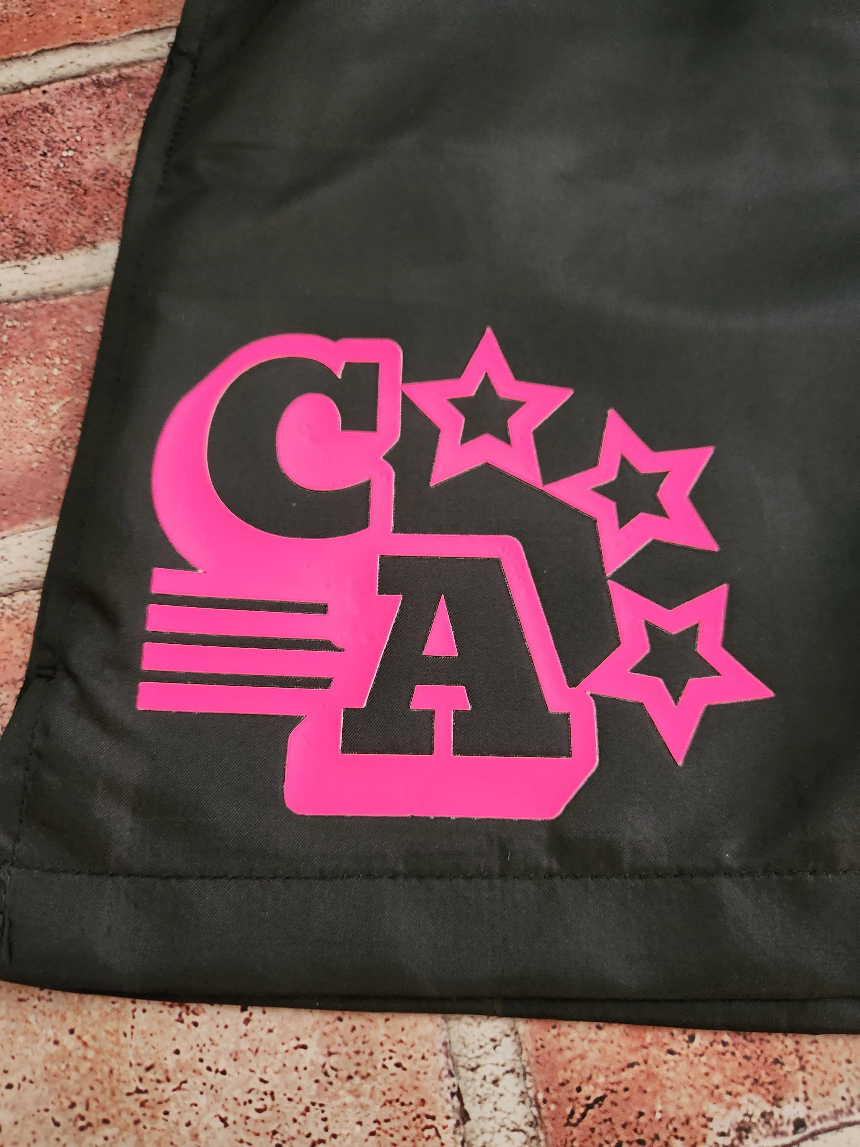Centre Ave Windbreaker Shorts (Neon Nights)
