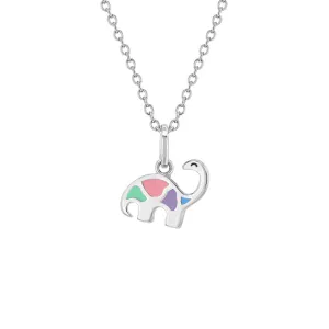 Children's Dinosaur Friend Necklace in Sterling Silver