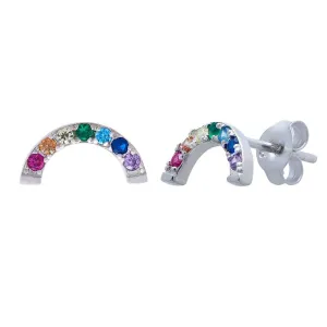 Children's Rainbow Sterling Silver Earrings