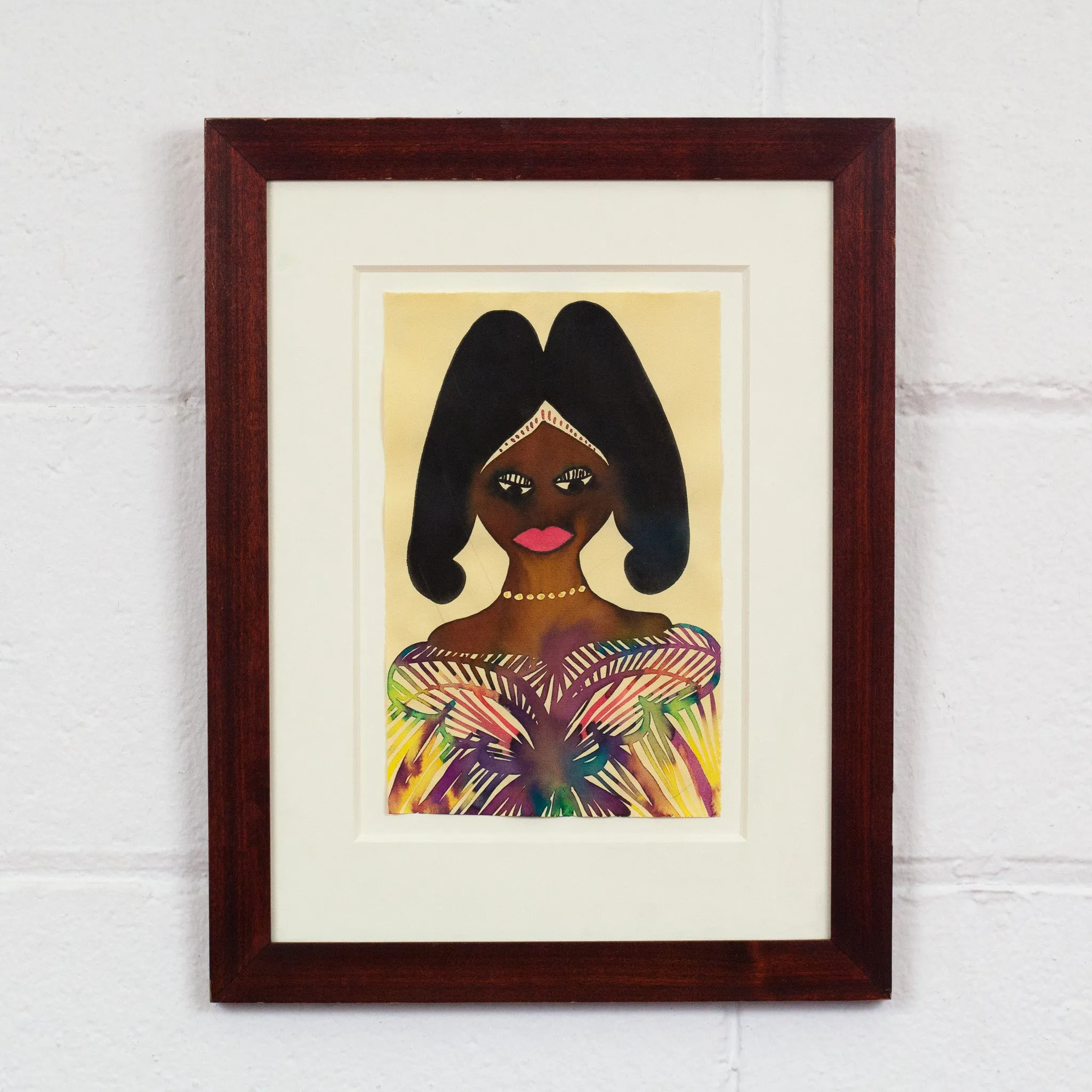 CHRIS OFILI "UNTITLED (ROYAL PORTRAIT)" 2001