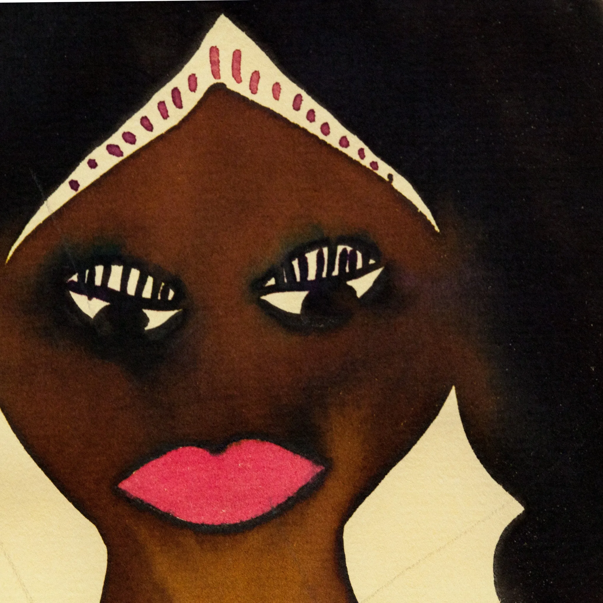 CHRIS OFILI "UNTITLED (ROYAL PORTRAIT)" 2001