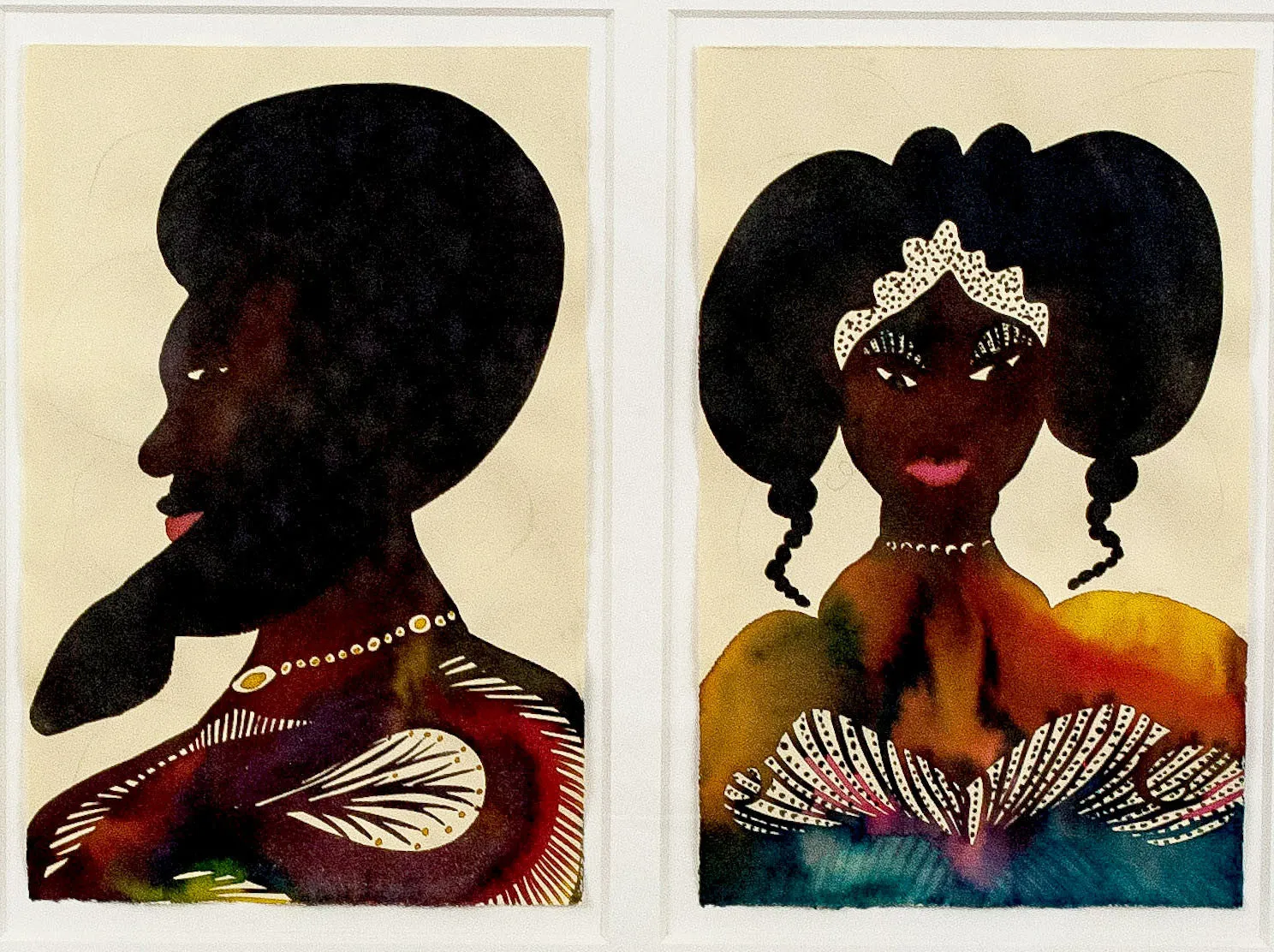 CHRIS OFILI "UNTITLED (ROYAL PORTRAITS)" 2000