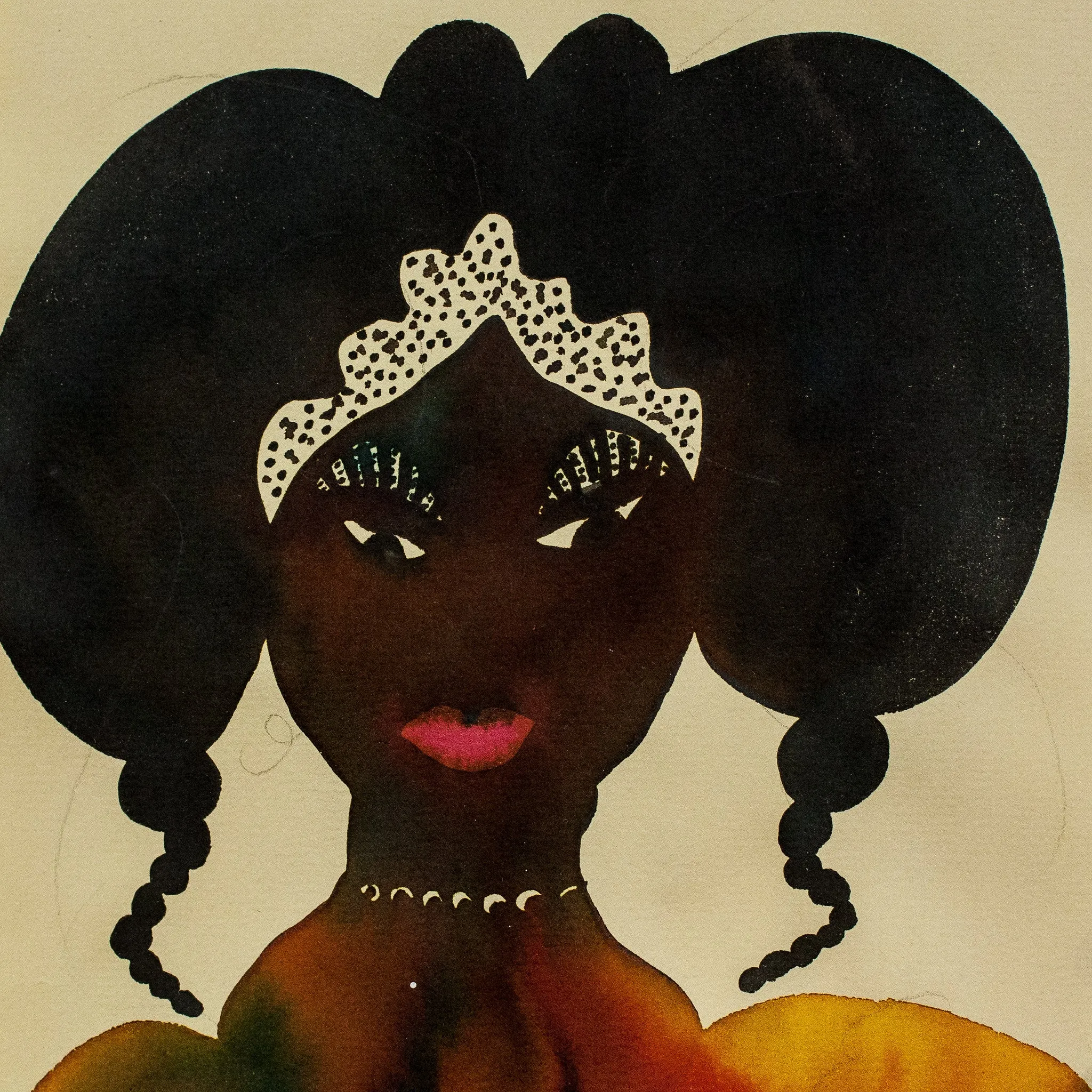CHRIS OFILI "UNTITLED (ROYAL PORTRAITS)" 2000