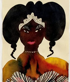 CHRIS OFILI "UNTITLED (ROYAL PORTRAITS)" 2000