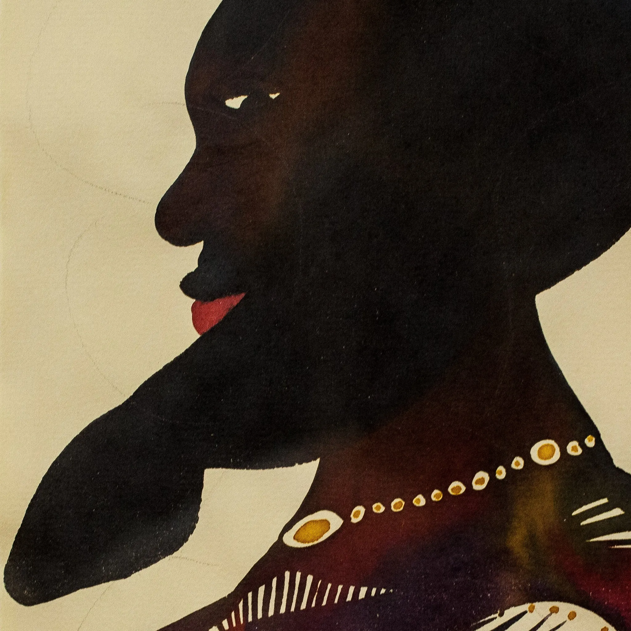 CHRIS OFILI "UNTITLED (ROYAL PORTRAITS)" 2000
