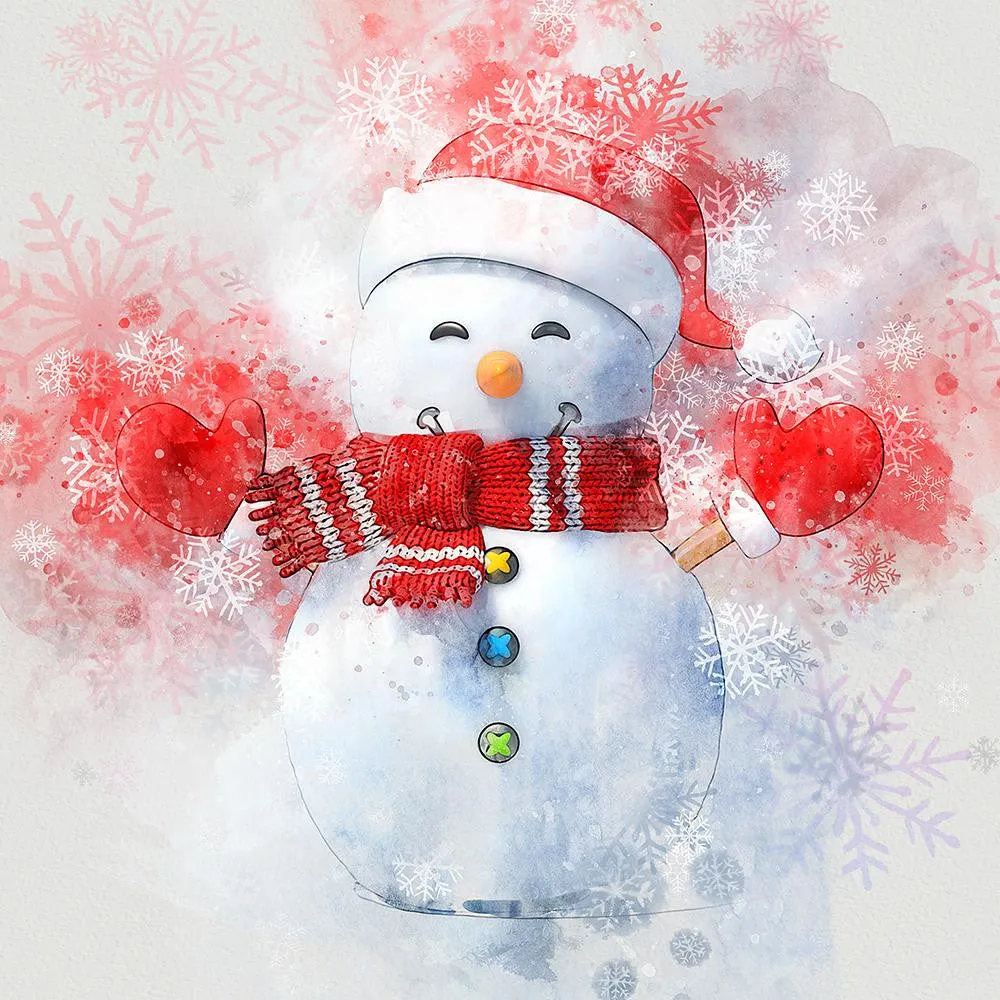 Christmas Watercolor Action