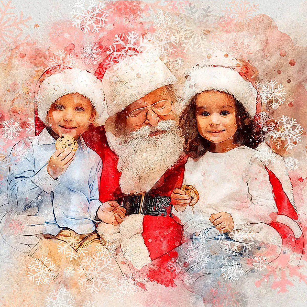 Christmas Watercolor Action
