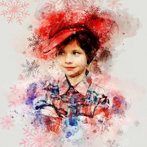 Christmas Watercolor Action