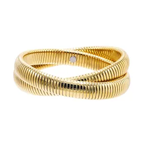 Chunky Double Interwined Snake Bracelet