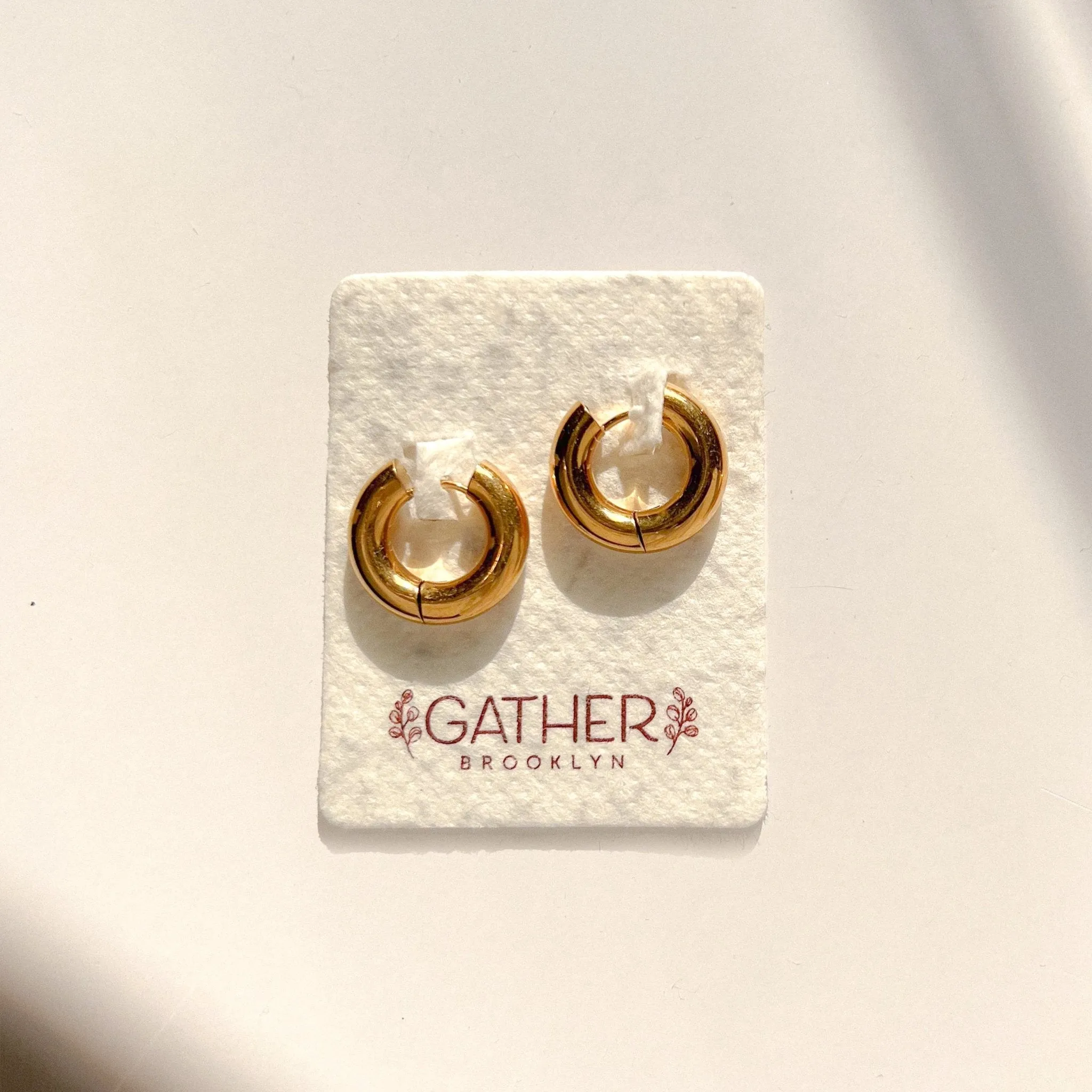 Chunky Gold Huggie Hoops