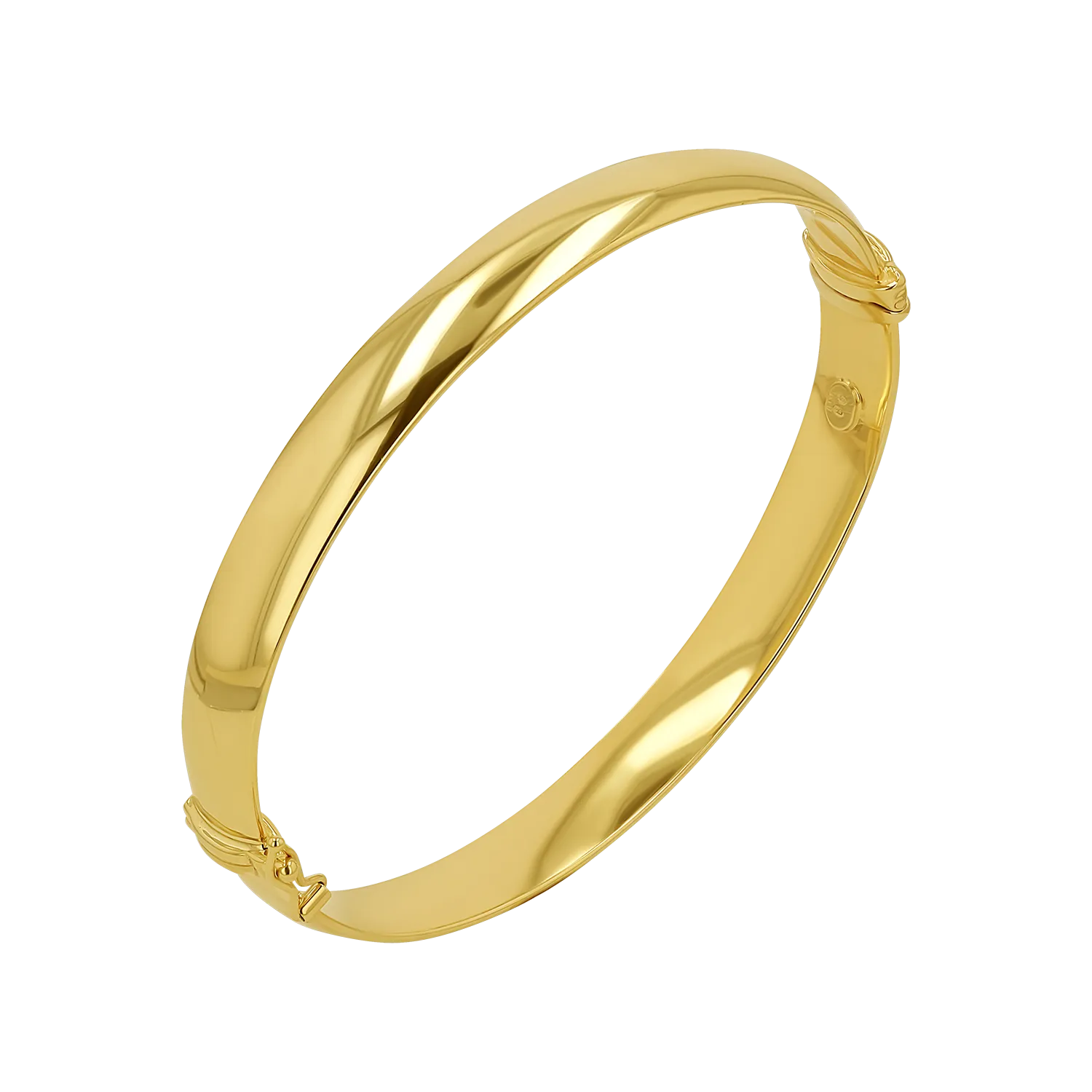 Chunky Hinged Bangle (7mm)