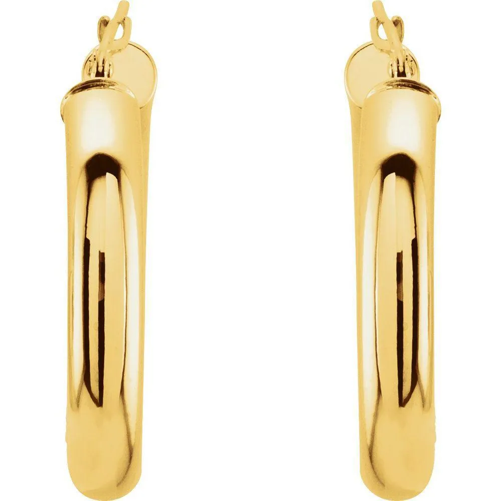 Chunky Hinged Hoop Earrings