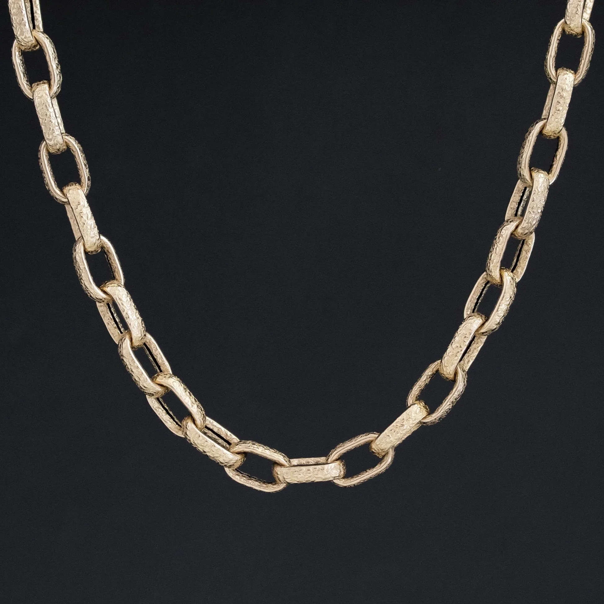 Chunky Paperclip Chain, 14kt Yellow Gold 17"