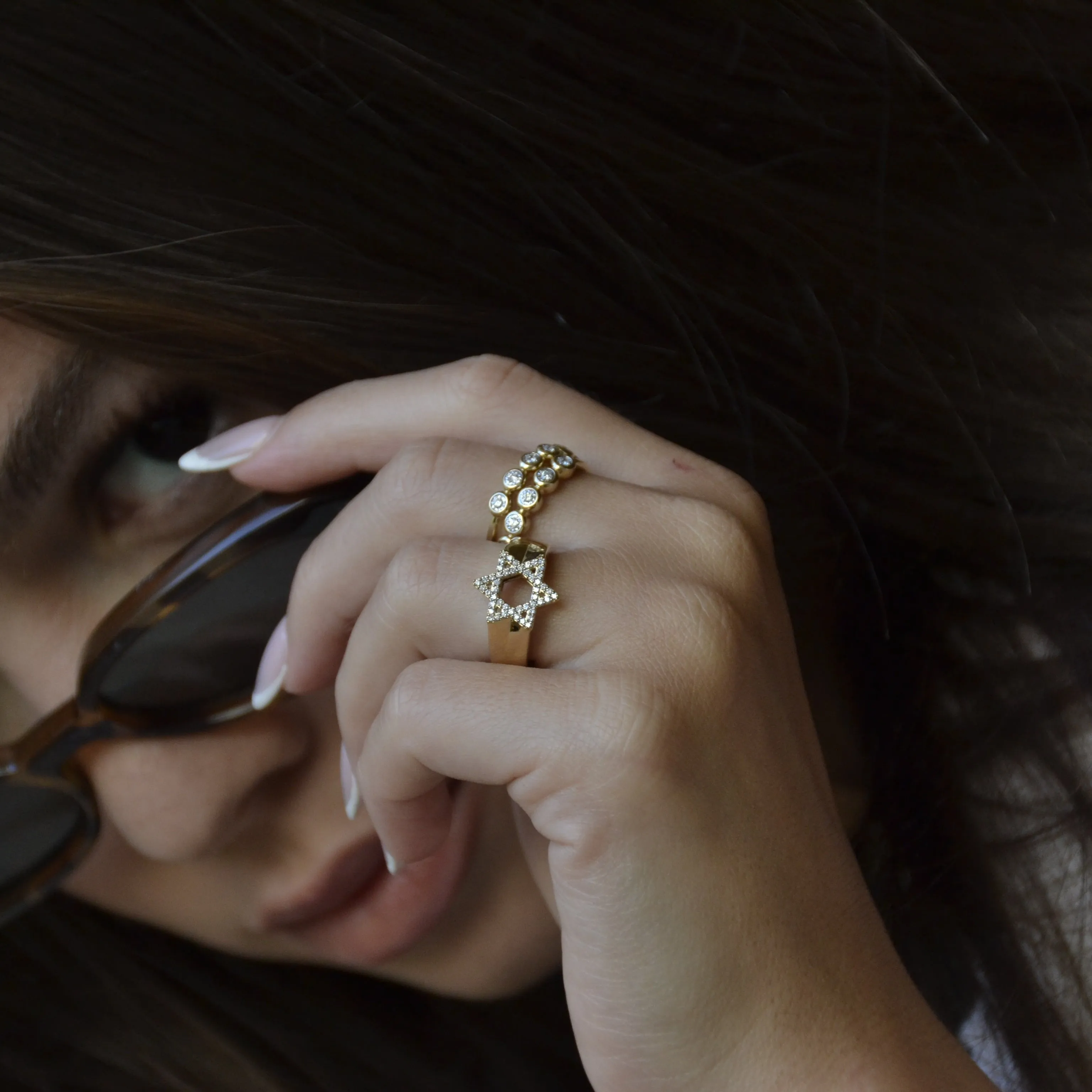 Chunky Star of David Signet Ring