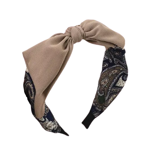 Cream Bandana Headband