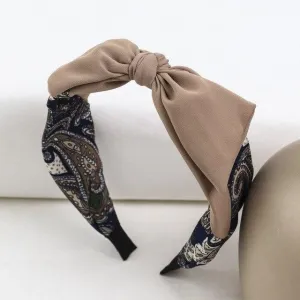 Cream Bandana Headband
