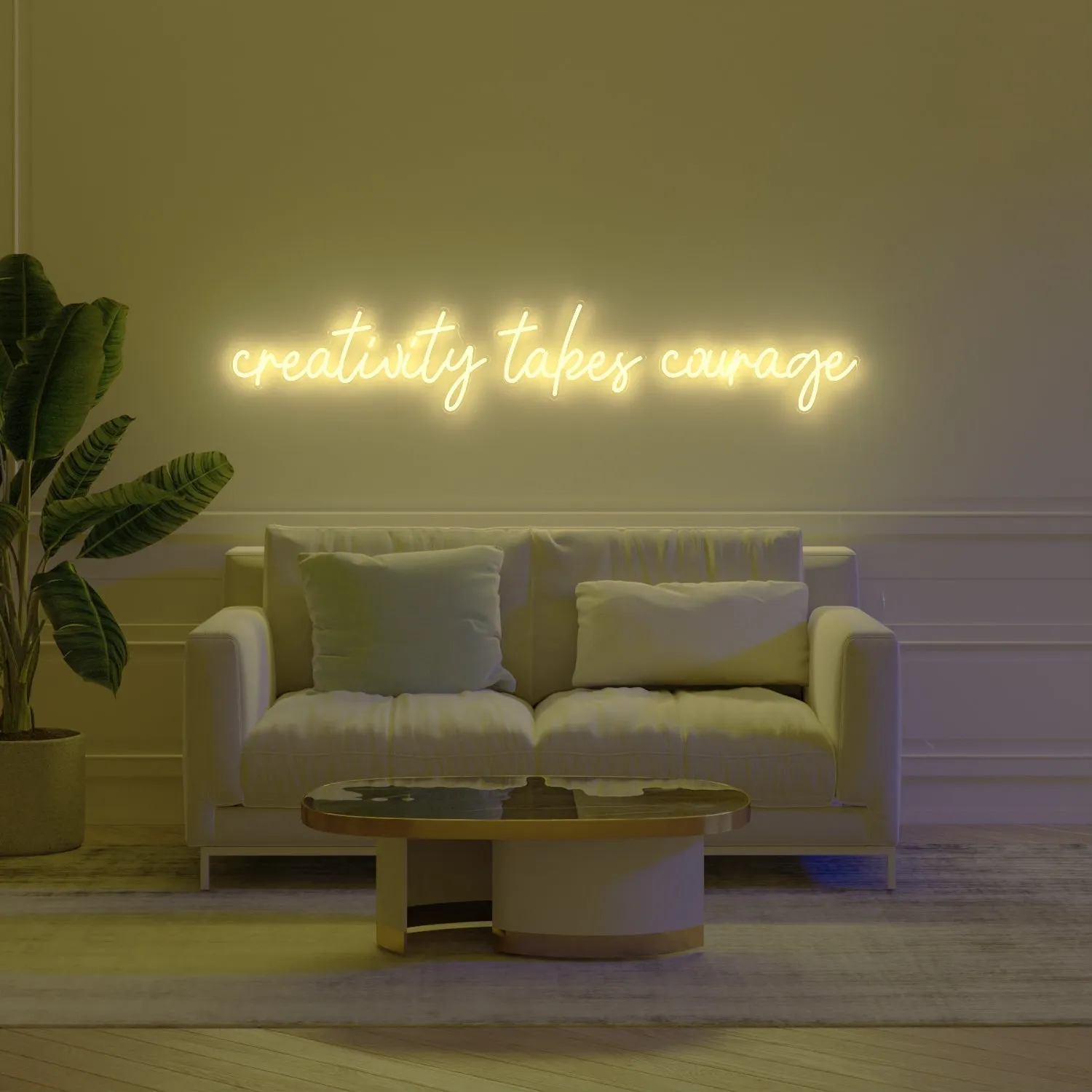 Creativity takes courage - LED neon sign