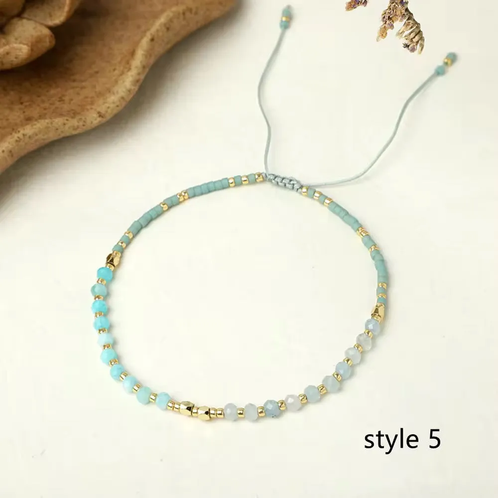 Dainty Gemstone Boho Bracelets