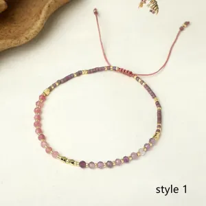 Dainty Gemstone Boho Bracelets