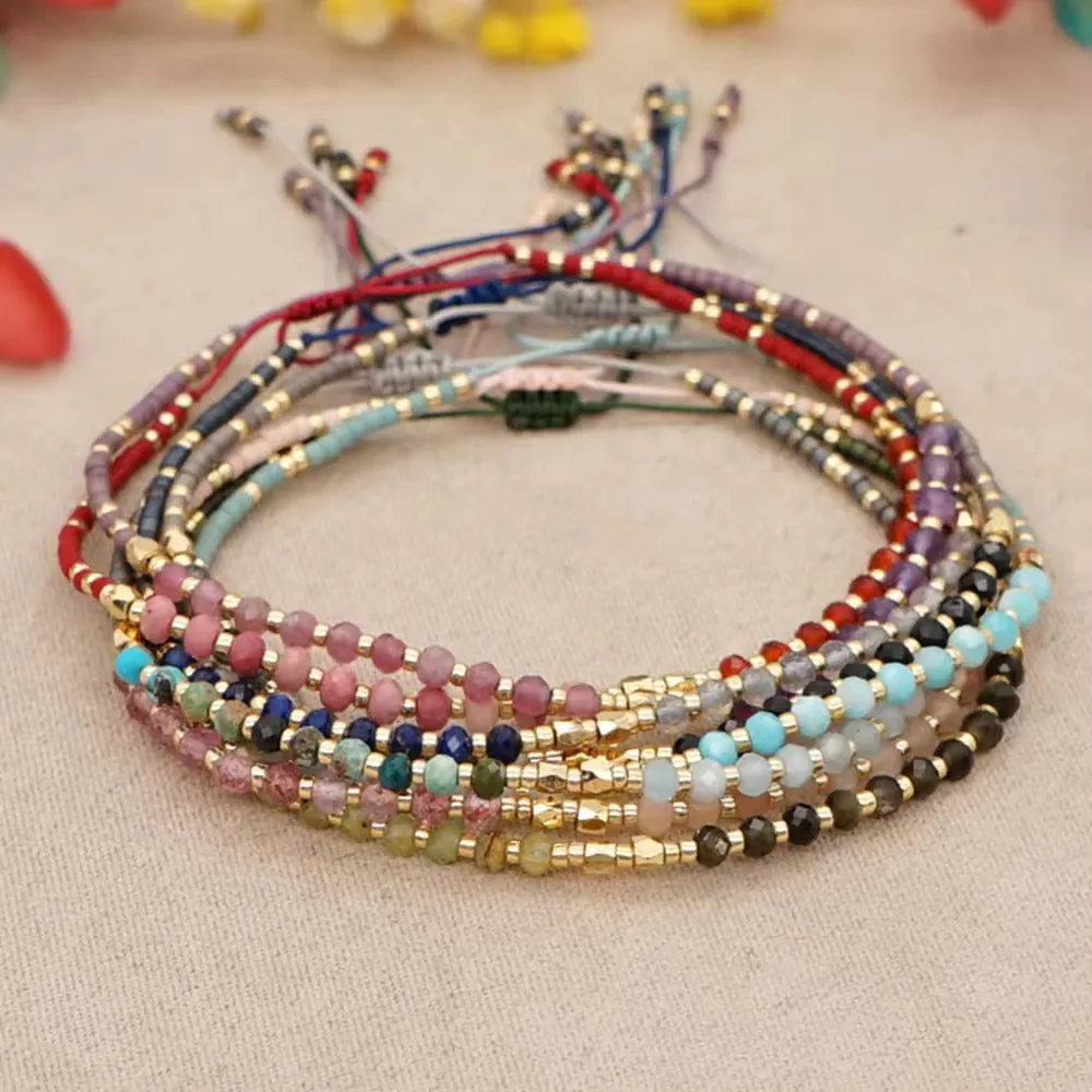 Dainty Gemstone Boho Bracelets