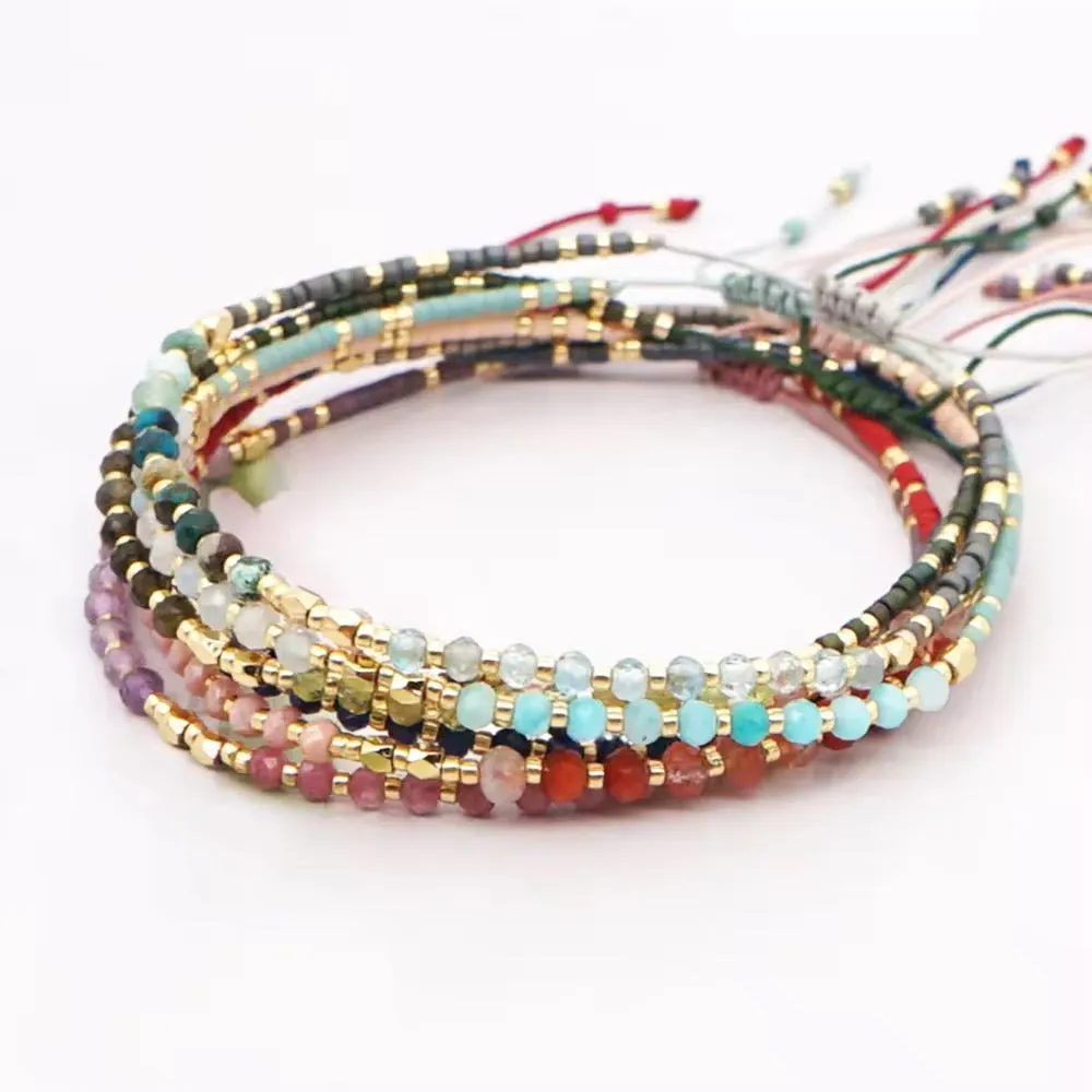 Dainty Gemstone Boho Bracelets