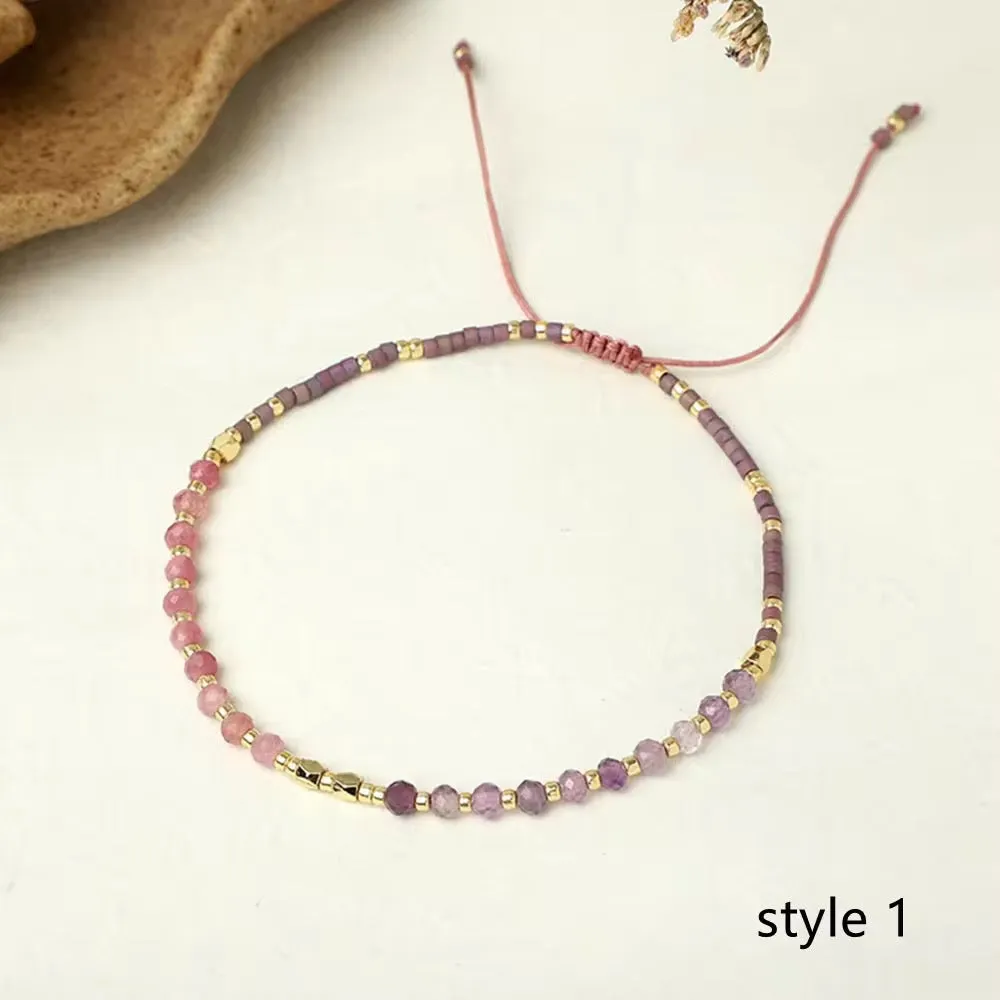 Dainty Gemstone Boho Bracelets
