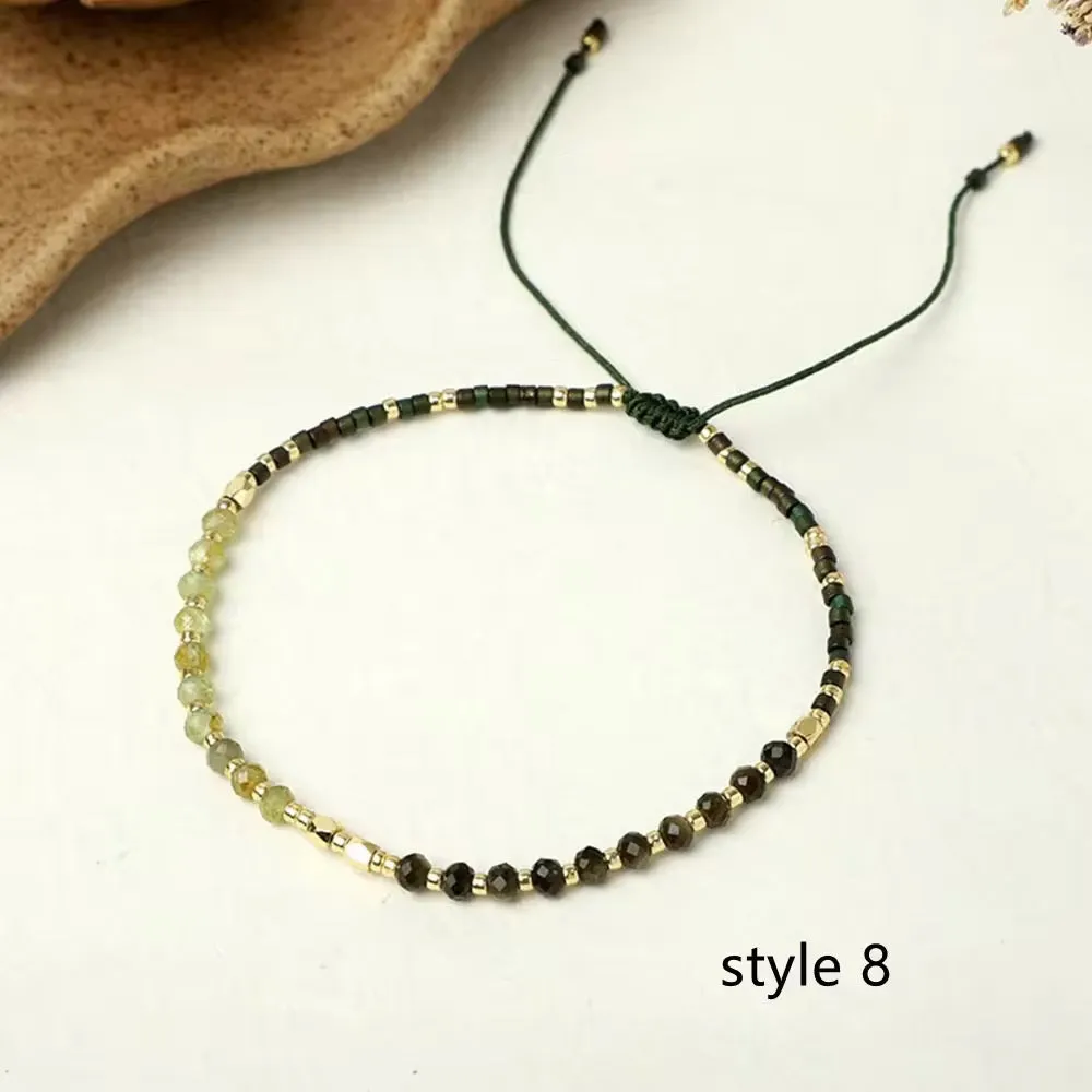 Dainty Gemstone Boho Bracelets