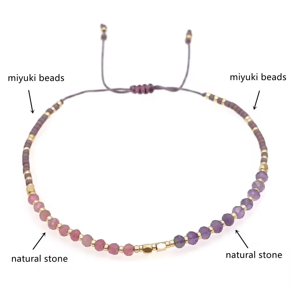 Dainty Gemstone Boho Bracelets