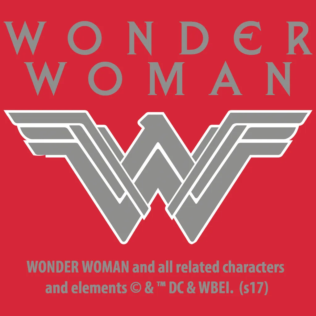 DC Wonder Woman Logo 3D Paisley Official Women's T-shirt (Red)