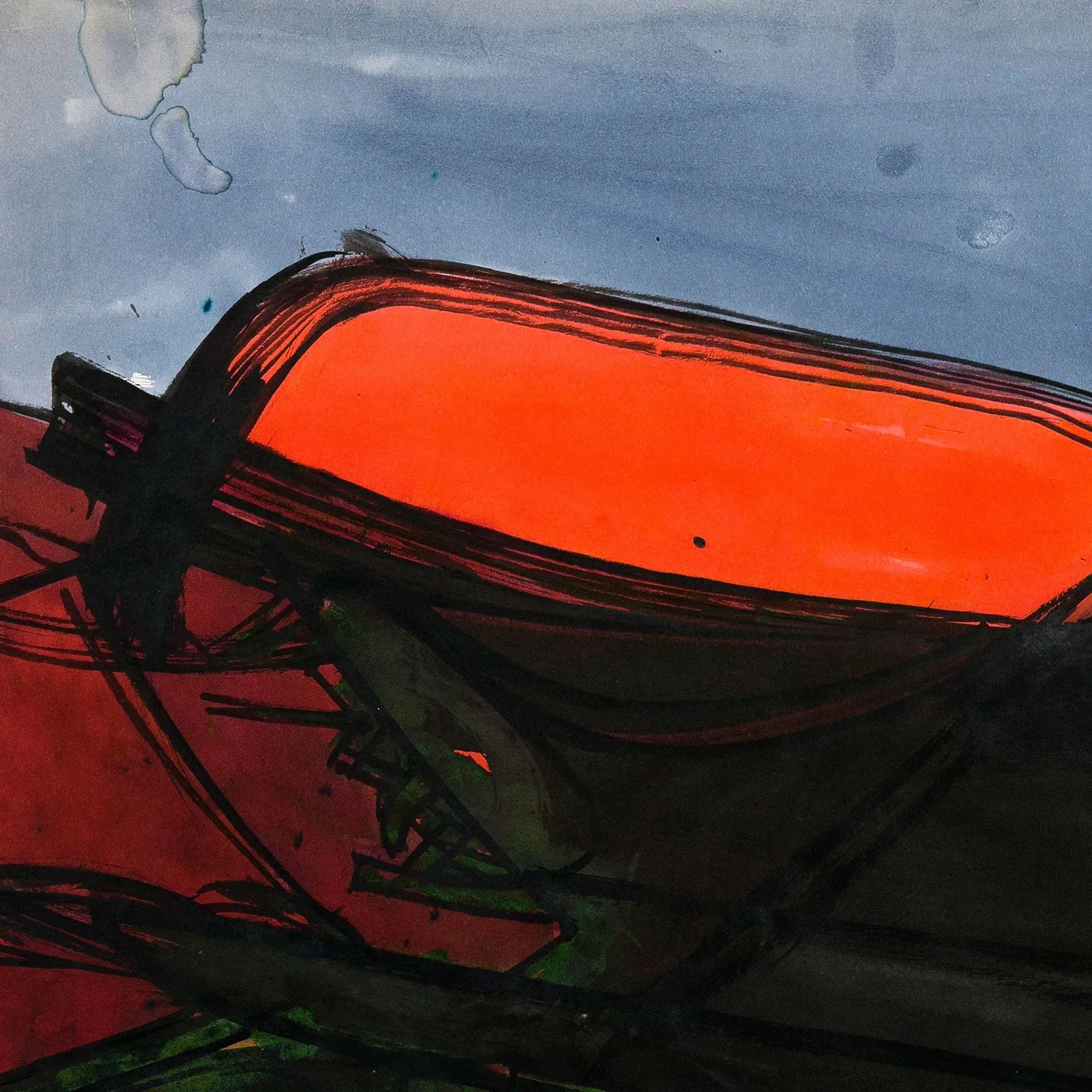 DENNIS BURTON "RED FIELD" 1960