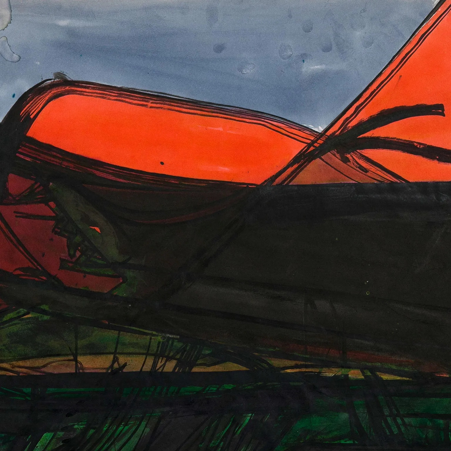 DENNIS BURTON "RED FIELD" 1960