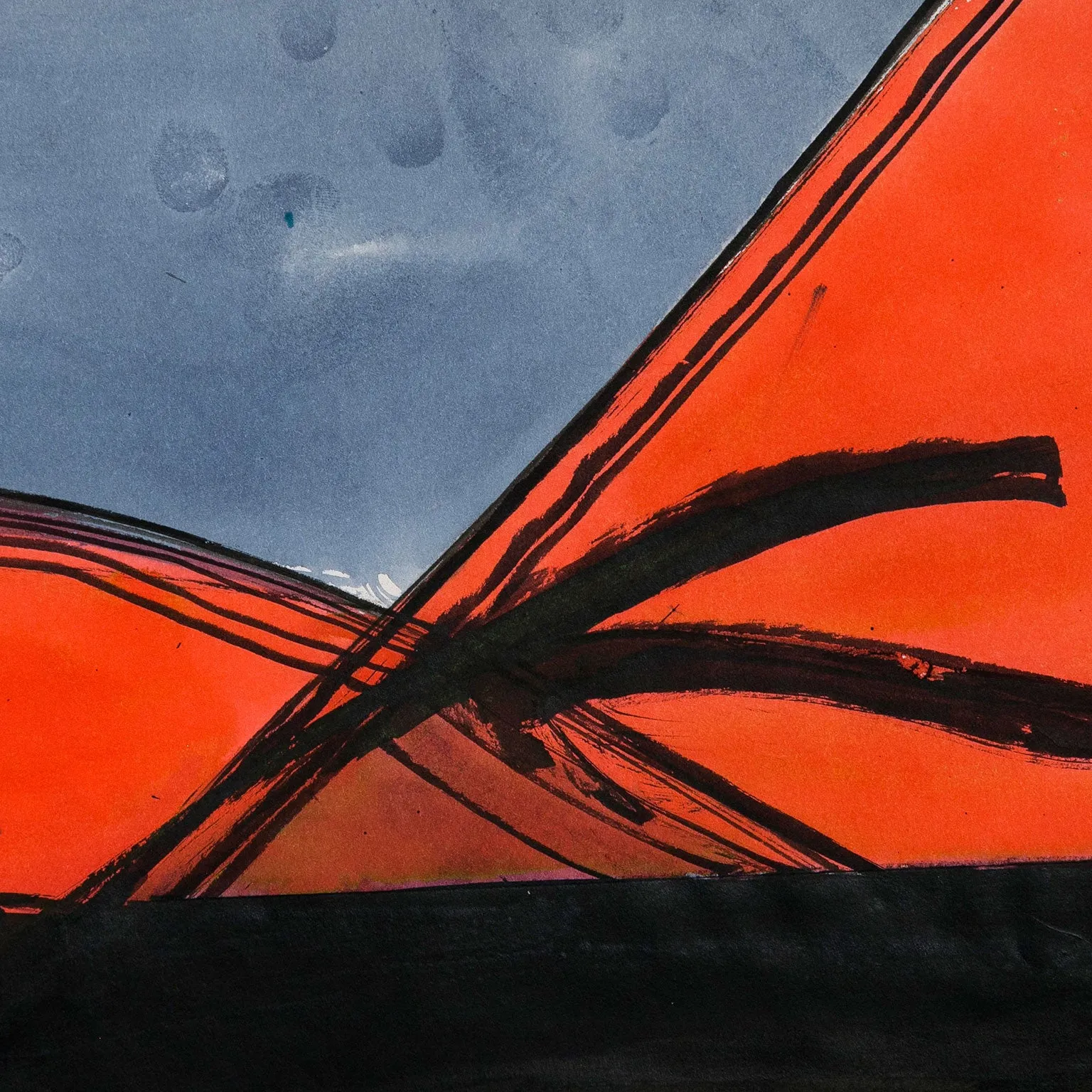 DENNIS BURTON "RED FIELD" 1960