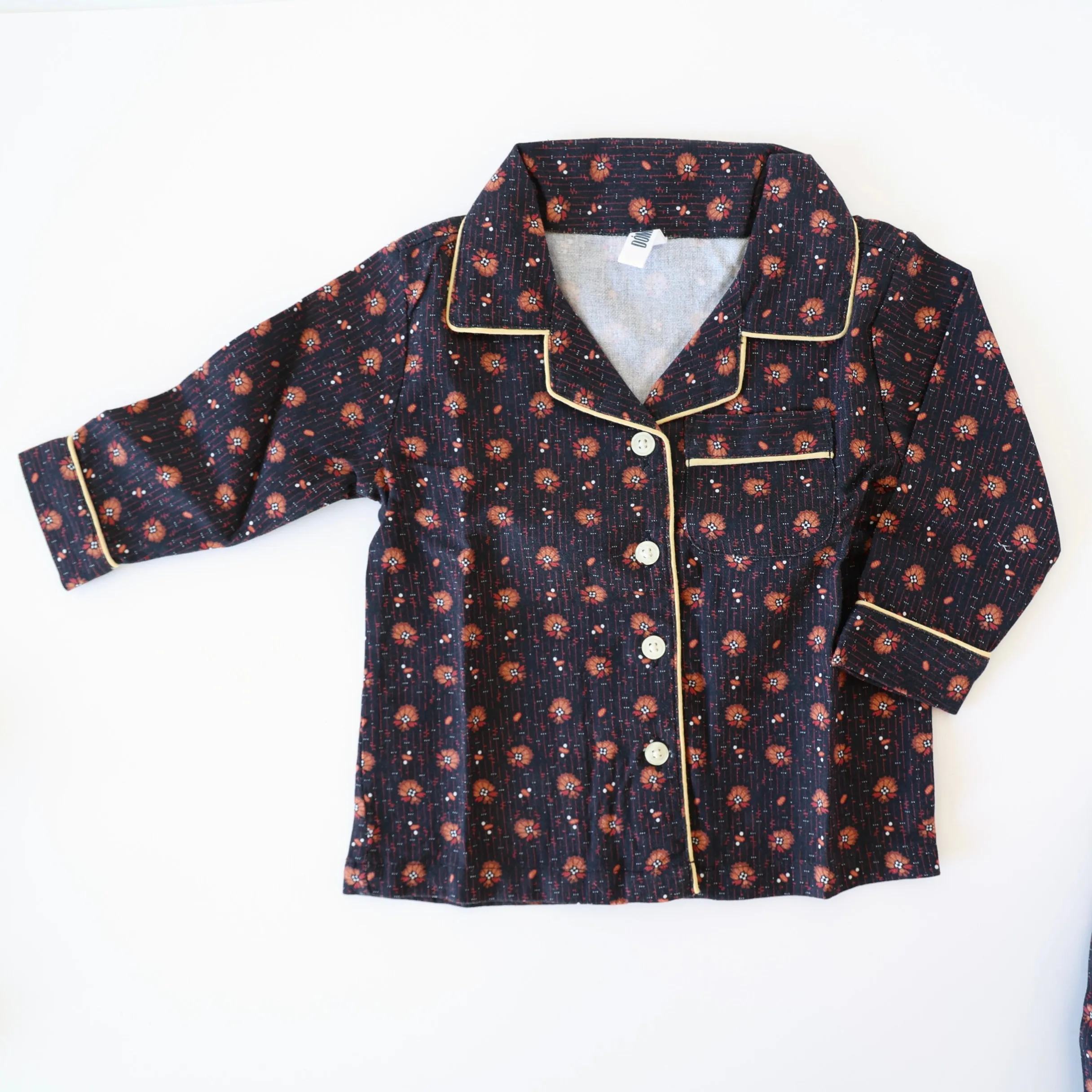 Domi Children's Organic Cotton Pajama Set - Grandpa Print