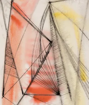 DOROTHY DEHNER “AFFINITIES” INK AND WATERCOLOR, 1951