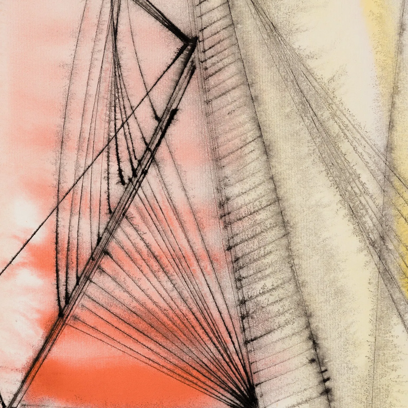 DOROTHY DEHNER “AFFINITIES” INK AND WATERCOLOR, 1951