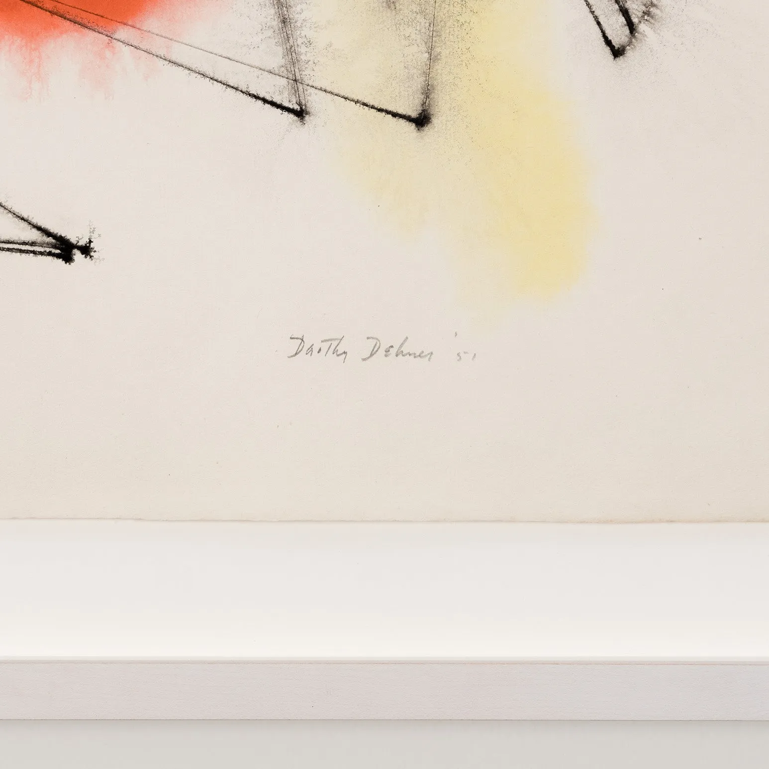 DOROTHY DEHNER “AFFINITIES” INK AND WATERCOLOR, 1951