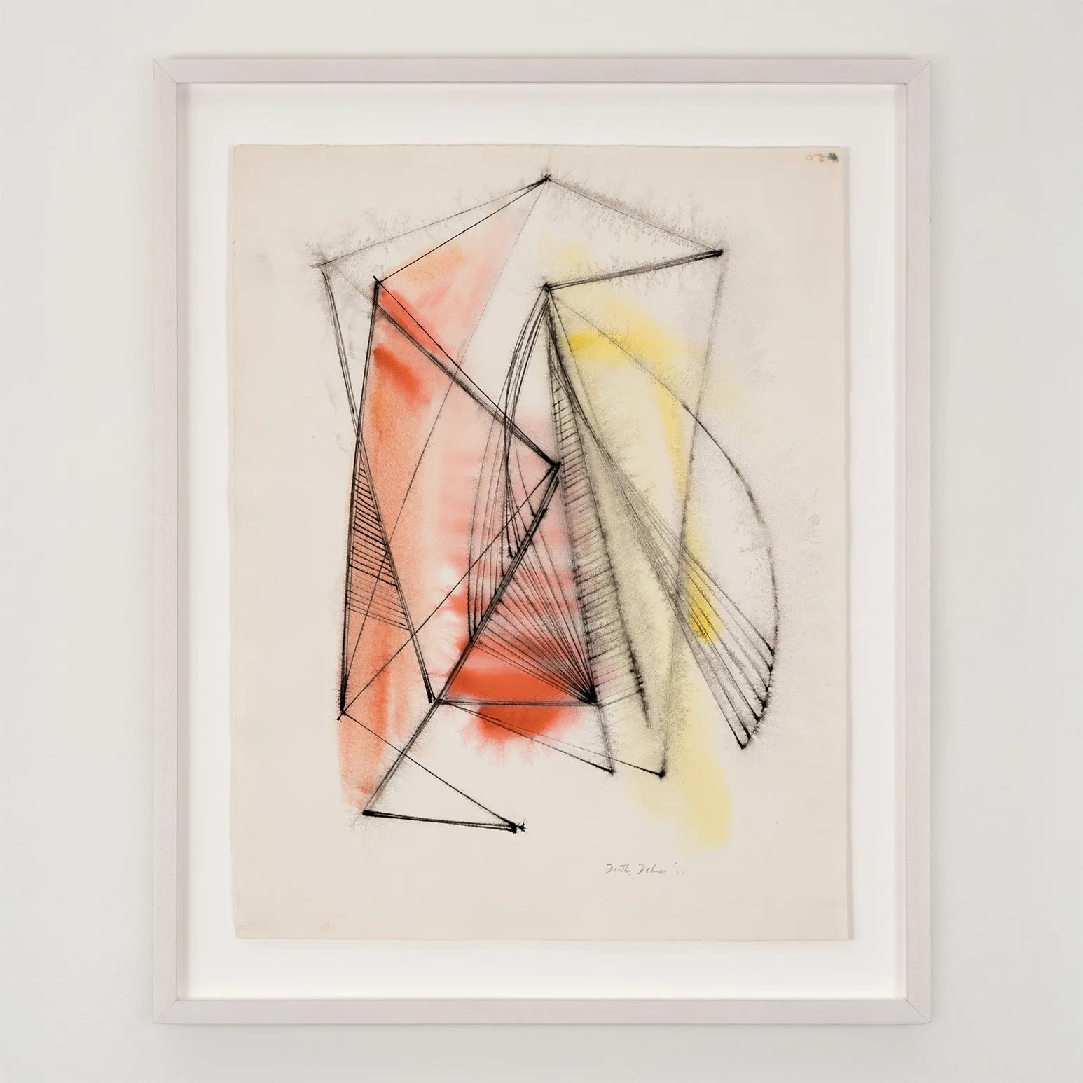 DOROTHY DEHNER “AFFINITIES” INK AND WATERCOLOR, 1951