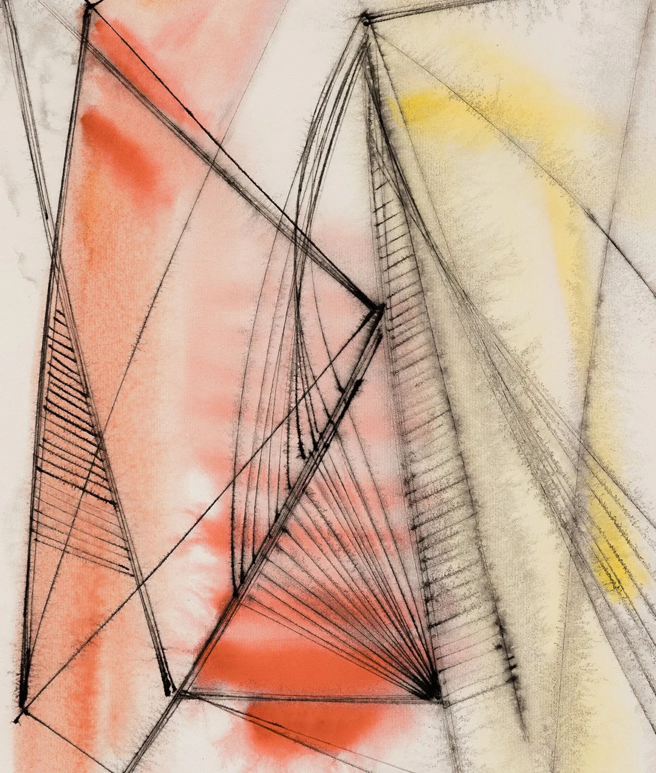 DOROTHY DEHNER “AFFINITIES” INK AND WATERCOLOR, 1951