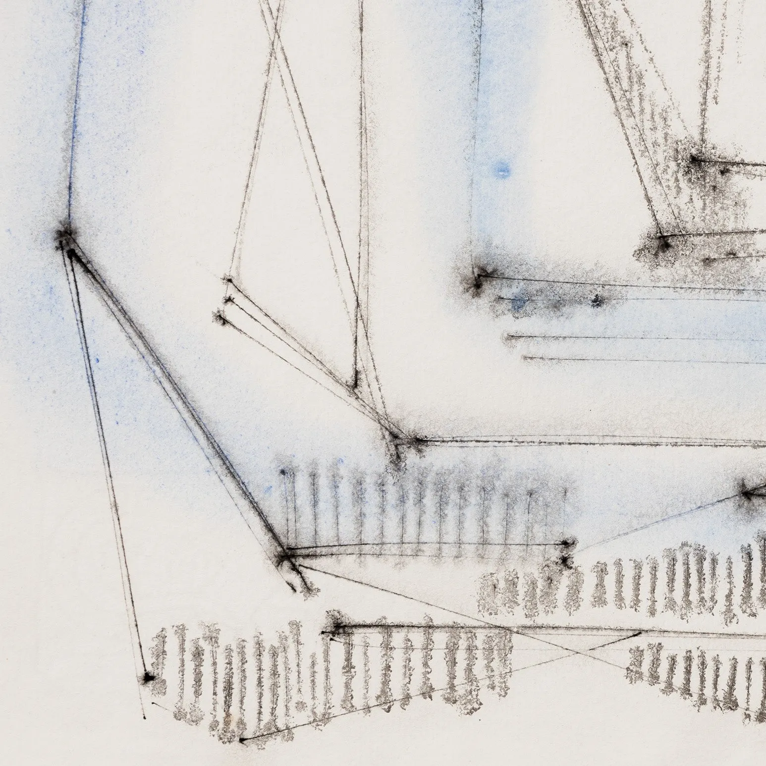 DOROTHY DEHNER “ATHENS” INK AND WATERCOLOR, 1955
