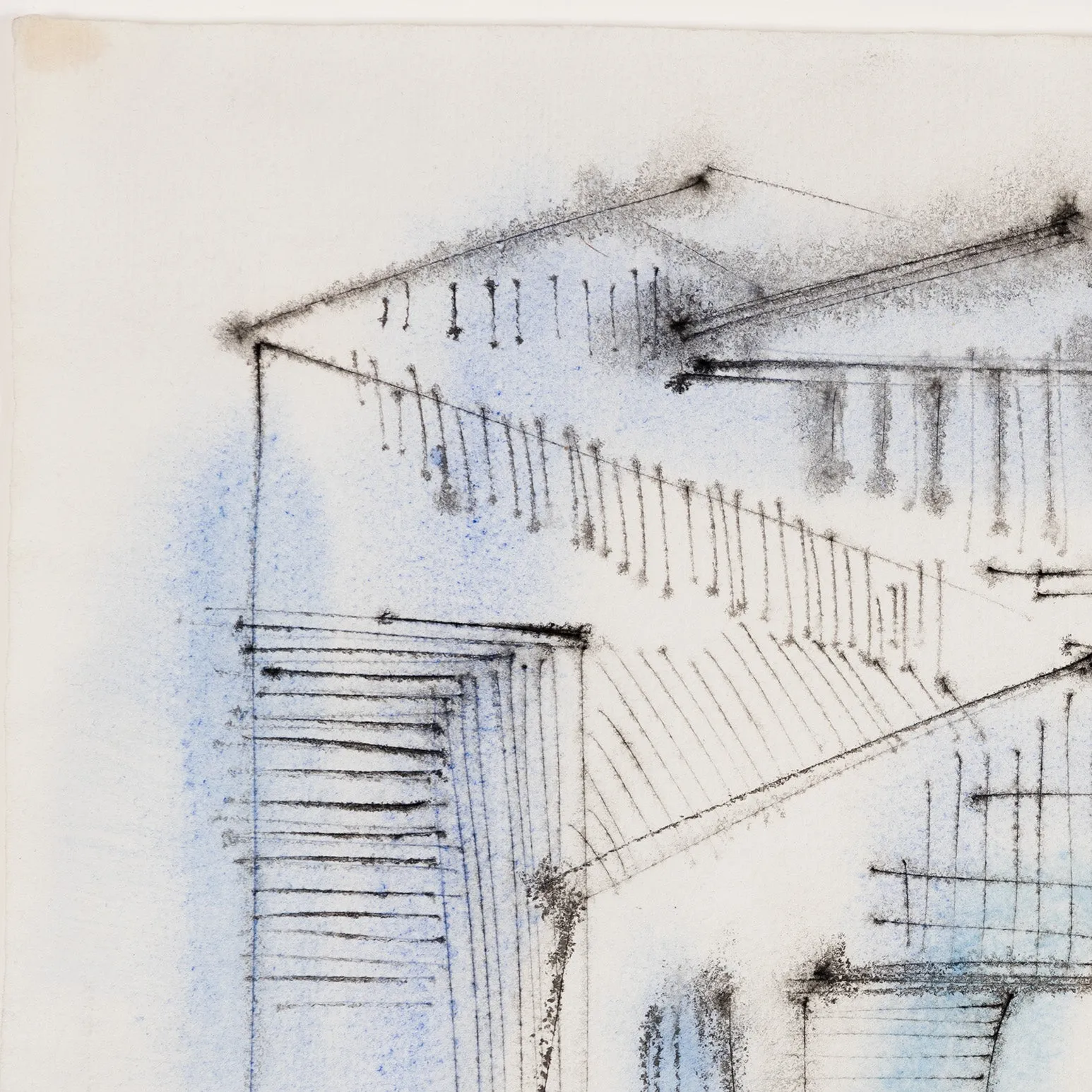 DOROTHY DEHNER “ATHENS” INK AND WATERCOLOR, 1955