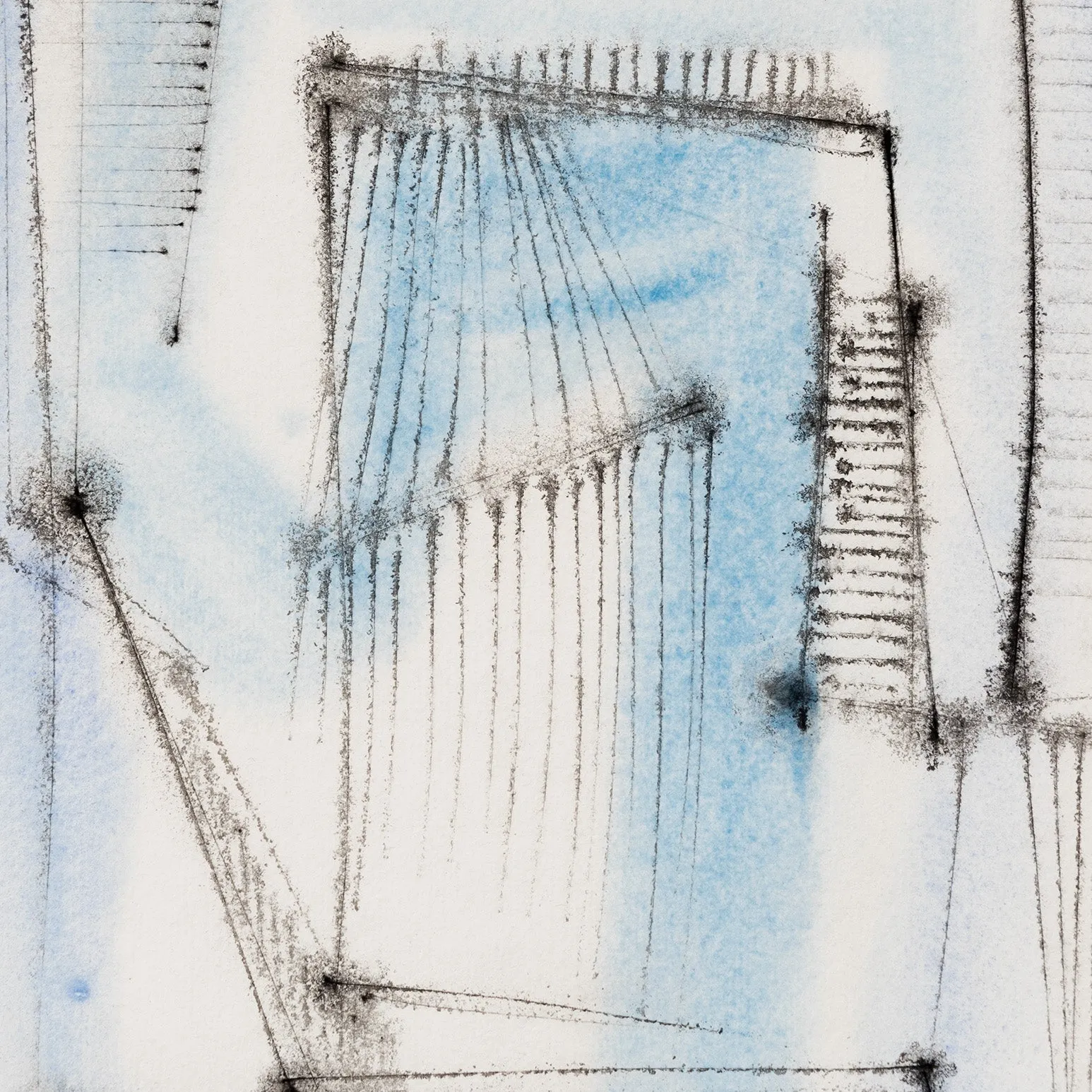 DOROTHY DEHNER “ATHENS” INK AND WATERCOLOR, 1955