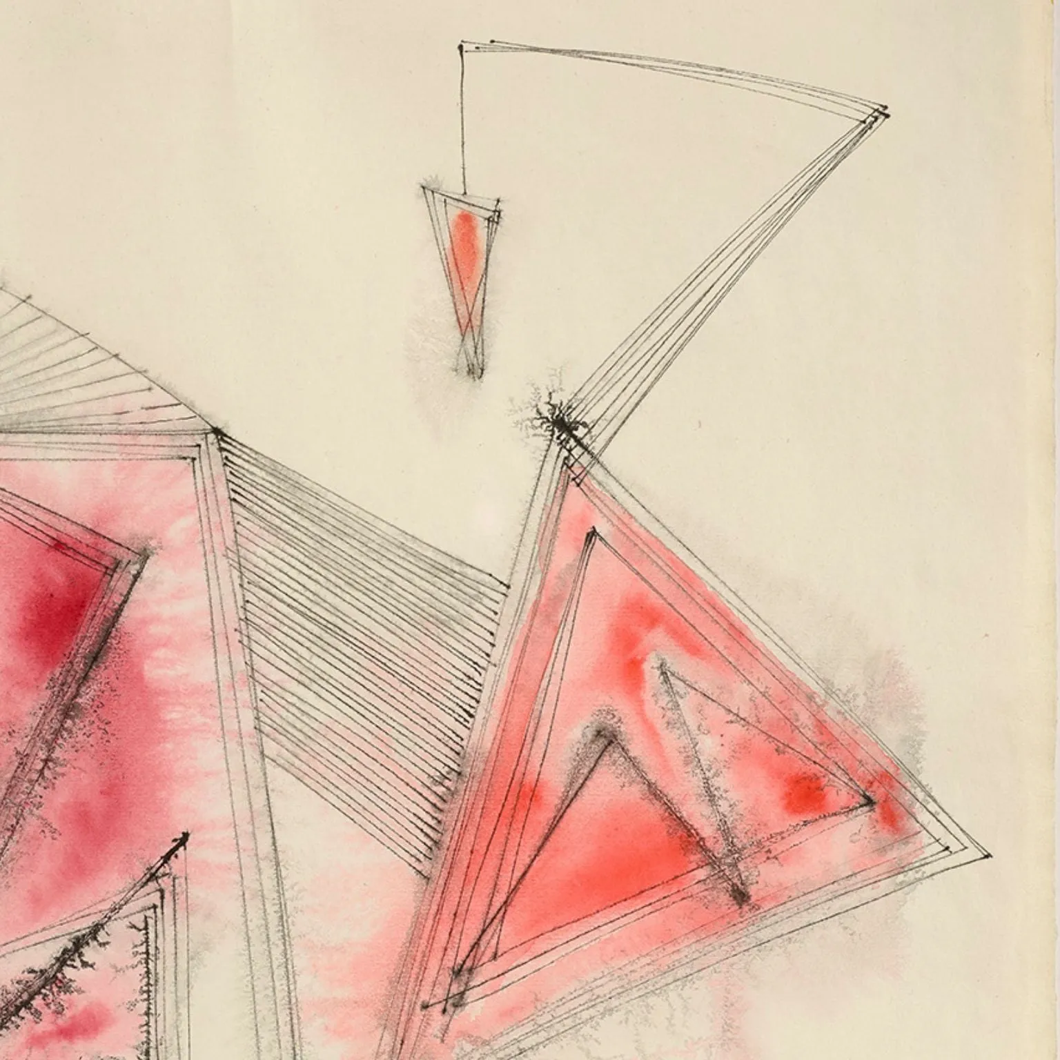 DOROTHY DEHNER “UNTITLED - MARTEN” INK AND WATERCOLOR, 1950