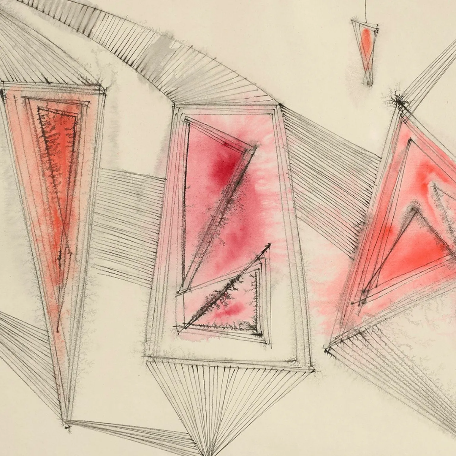 DOROTHY DEHNER “UNTITLED - MARTEN” INK AND WATERCOLOR, 1950