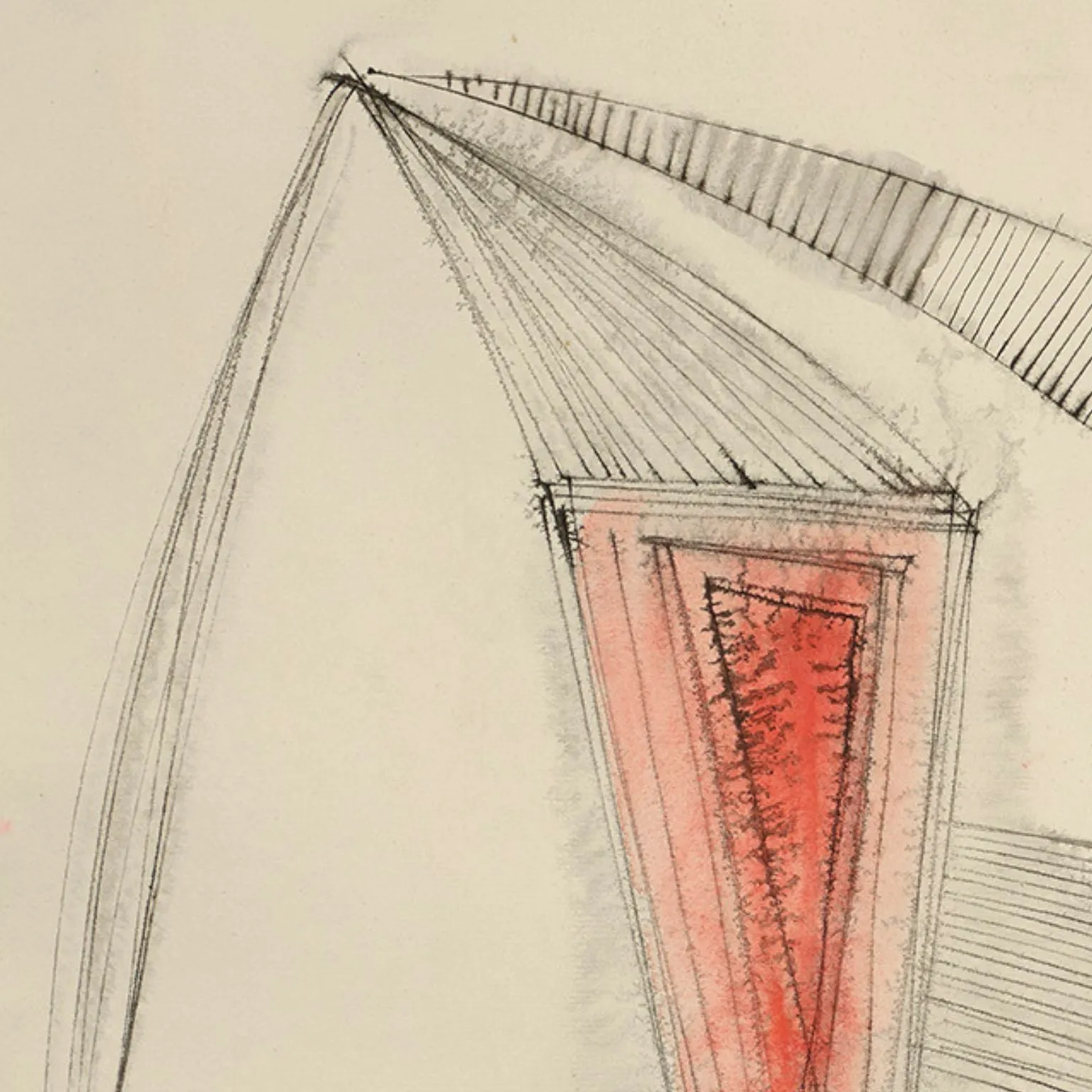DOROTHY DEHNER “UNTITLED - MARTEN” INK AND WATERCOLOR, 1950