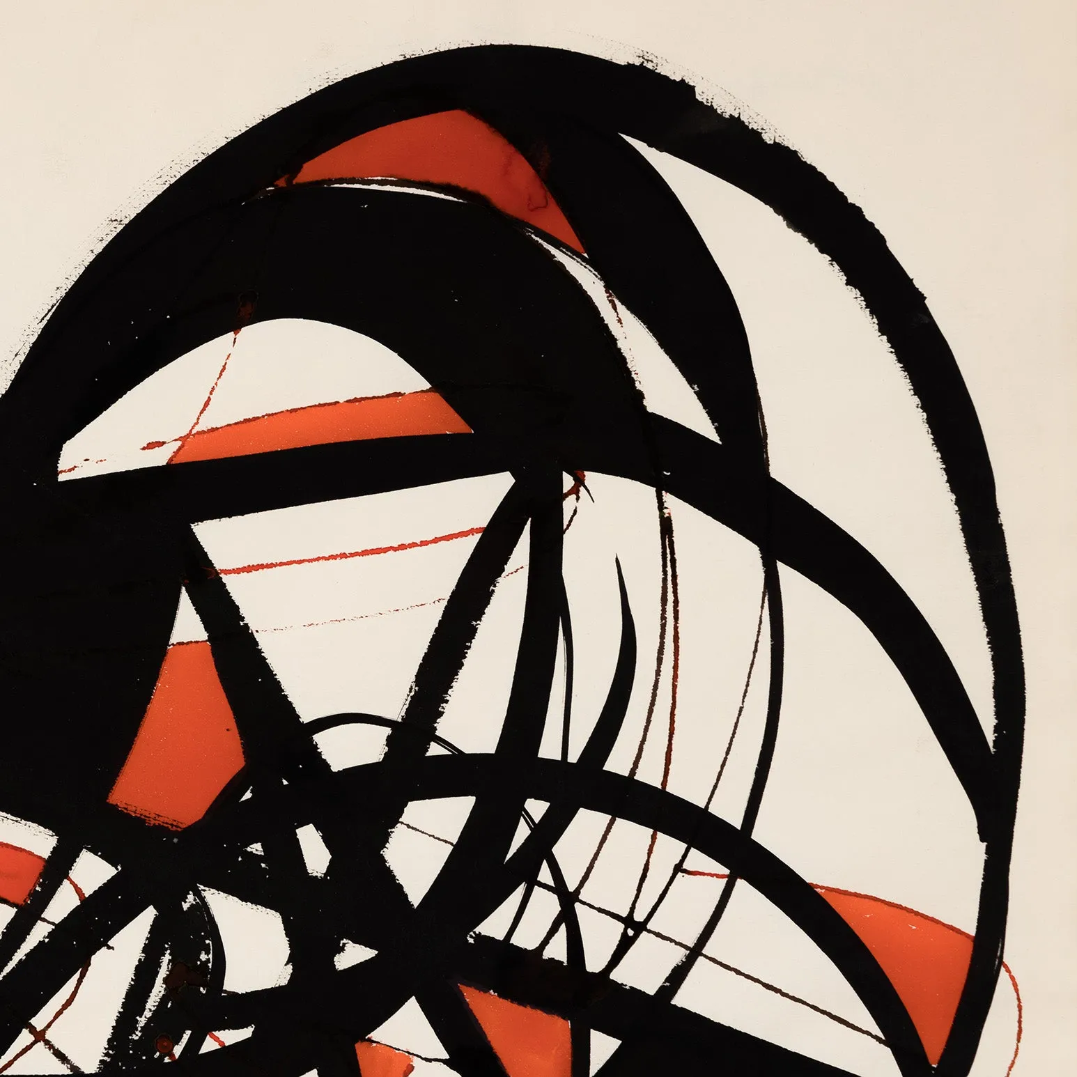 DOROTHY DEHNER “WOMAN IN A TANTRUM” INK AND WATERCOLOR, 1954