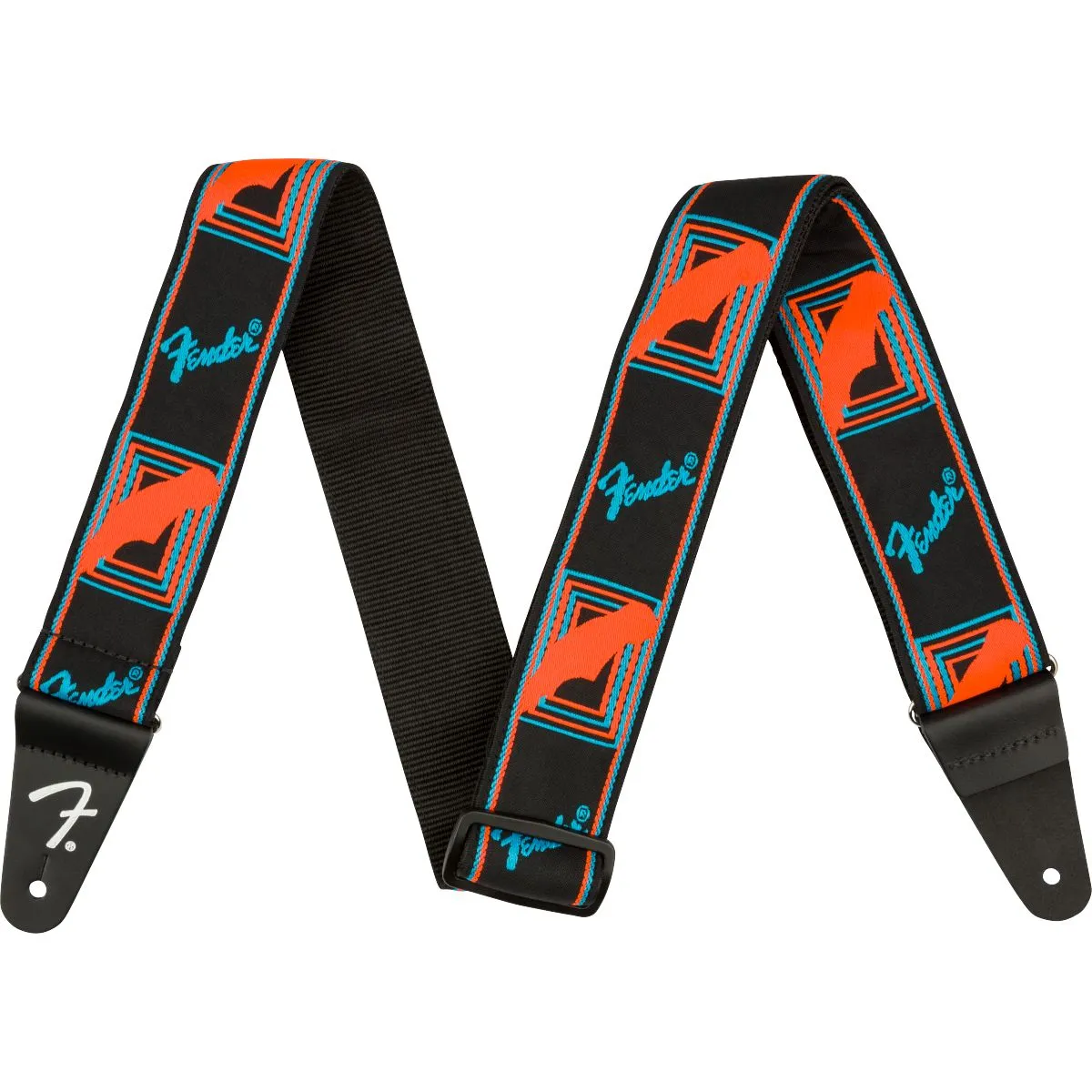 Fender 2" Neon Monogrammed Guitar Strap