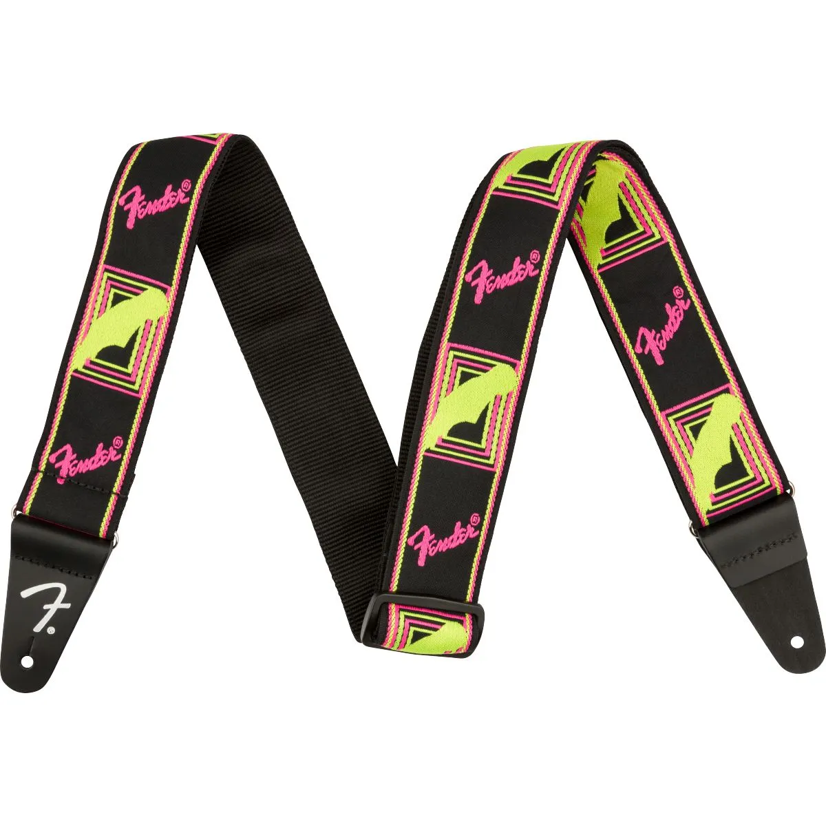 Fender 2" Neon Monogrammed Guitar Strap