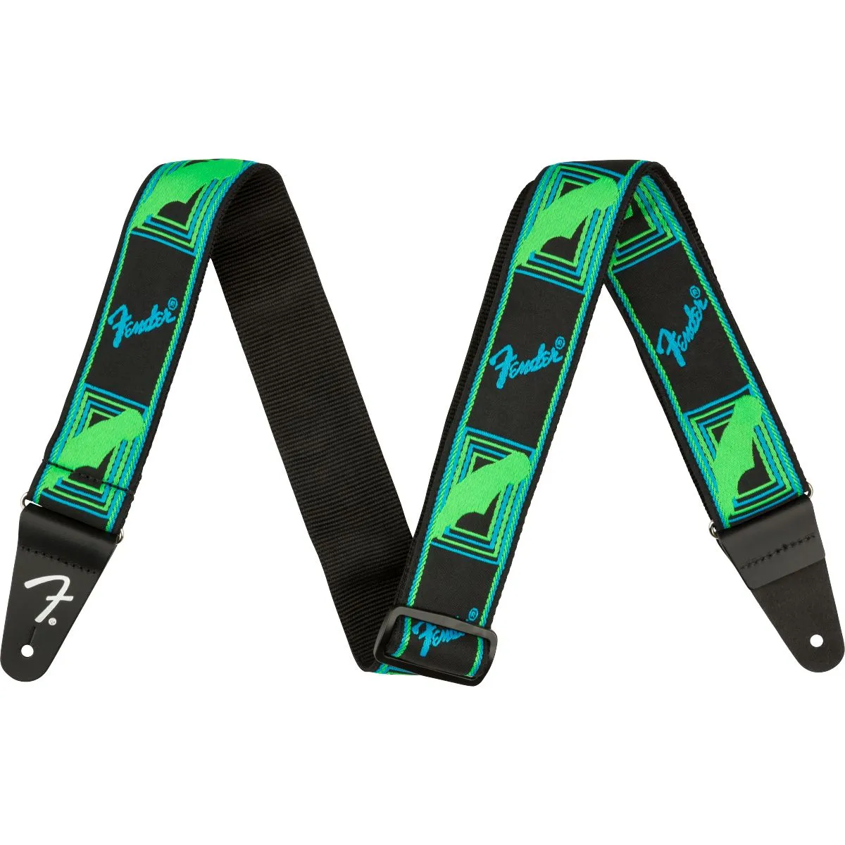 Fender 2" Neon Monogrammed Guitar Strap