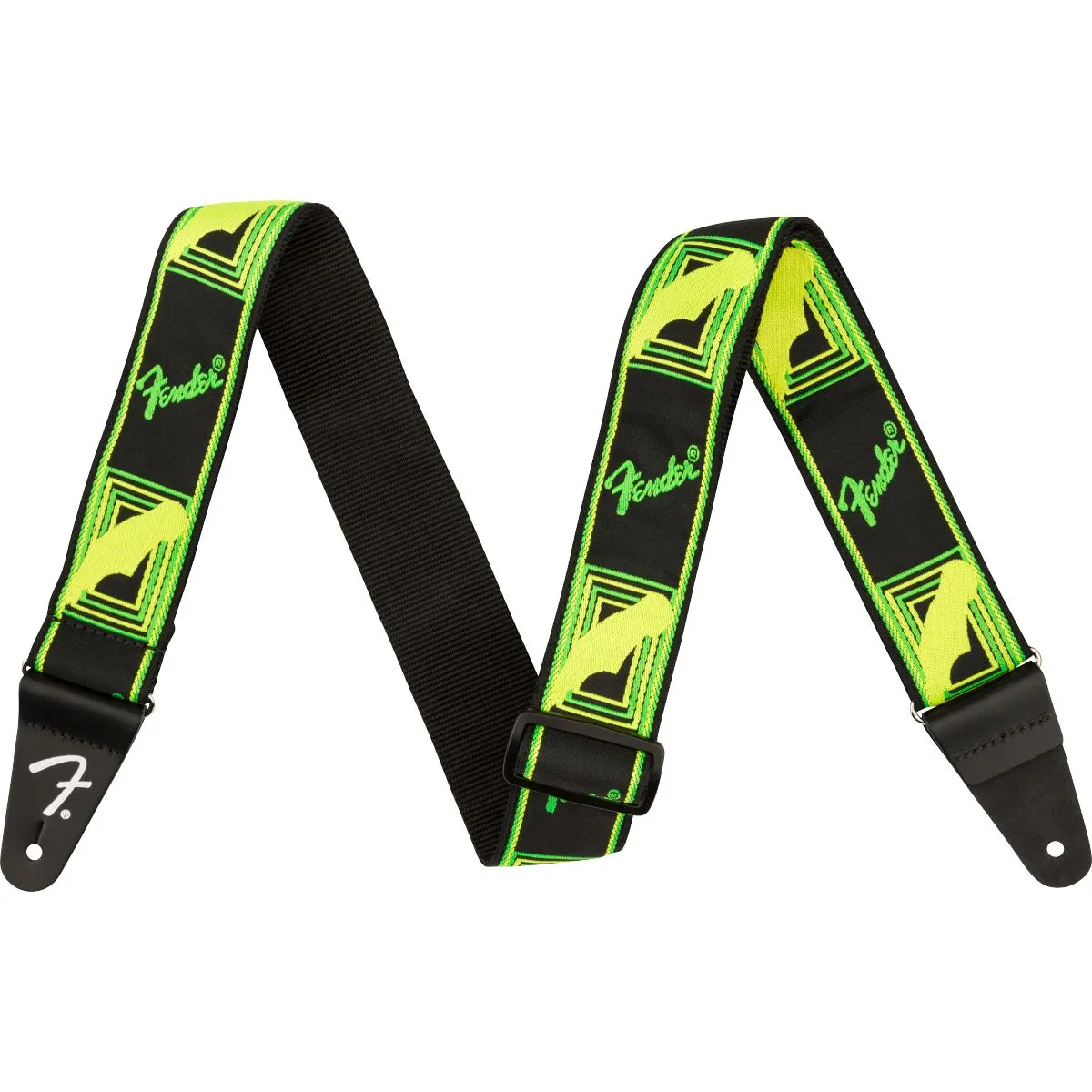 Fender 2" Neon Monogrammed Guitar Strap